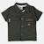 Ensemble chemiser et short  bébé   garçon imprimé  col chemise Gris+Kaki+Marine 12 - vertbaudet enfant 