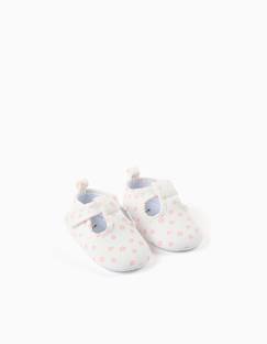 Chaussures-Salomés en toile avec motif floral