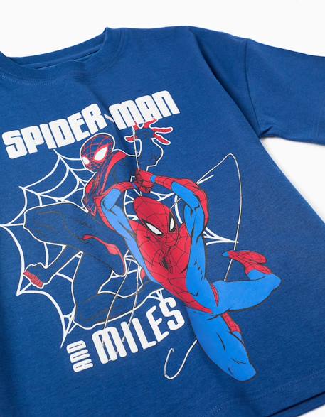 T-shirt en coton avec imprimé spider-man Bleu foncé 3 - vertbaudet enfant 