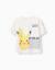 T-shirt en coton avec imprimé pikachu Blanc 1 - vertbaudet enfant 