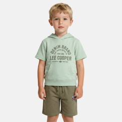 Ensemble sweat à capuche manches courtes et short garçon  - vertbaudet enfant
