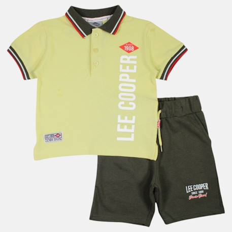 Ensemble polo et short bébé garçon été Bleu+Vert 9 - vertbaudet enfant 