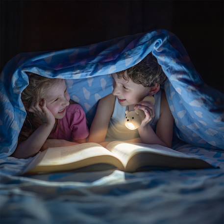 Lampe torche animaux en silicone pour enfants Beige+Bleu ciel+Camel+Écru+Marron+Orange+Rose+Taupe+Vert 22 - vertbaudet enfant 