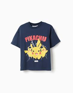 Garçon-T-shirt, polo, sous-pull-T-shirt-T-shirt en coton avec imprimé pikachu