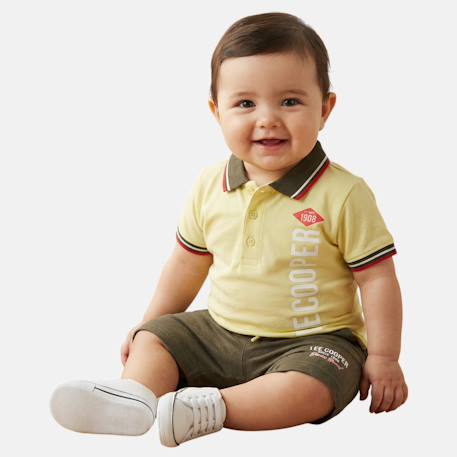 Ensemble polo et short bébé garçon été Bleu+Vert 7 - vertbaudet enfant 