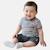 Ensemble polo et short bébé garçon été Gris+Marine 1 - vertbaudet enfant 