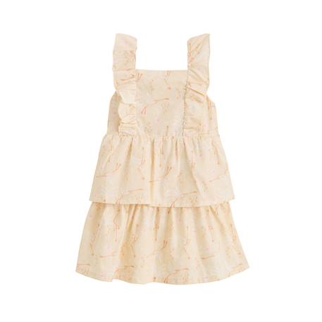 Robe enfant en popeline poésie d'été Vanille 2 - vertbaudet enfant 