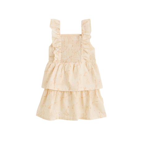 Robe enfant en popeline poésie d'été Vanille 3 - vertbaudet enfant 