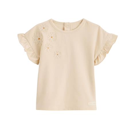 T-shirt bébé manches courtes poésie d'été Vanille 2 - vertbaudet enfant 