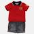 Polo avec son short à motifs assorti Jaune orangé+Rouge 12 - vertbaudet enfant 
