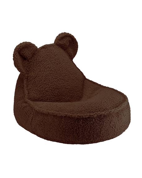 Pouf poire ours chambre enfant - fauteuil comfortable en teddy Biscuit+Cream white+Guava+Maple+Matcha+Warm hazel 29 - vertbaudet enfant 