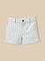 Short rayé bébé Rayure bleu/ecru 1 - vertbaudet enfant 