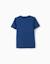 T-shirt en coton avec imprimé sculpture Bleu foncé 2 - vertbaudet enfant 