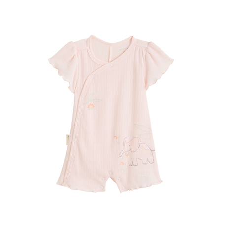 Barboteuse bébé en pointelle badian Rose 2 - vertbaudet enfant 