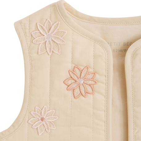 Veste sans manches bébé en popeline poésie d'été Vanille 4 - vertbaudet enfant 
