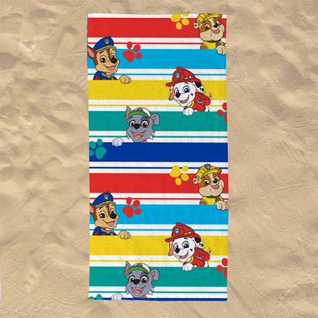 Serviette de plage team pat patrouille polyester Blanc 3 - vertbaudet enfant 