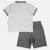 Ensemble polo et short bébé garçon été Gris+Marine 4 - vertbaudet enfant 