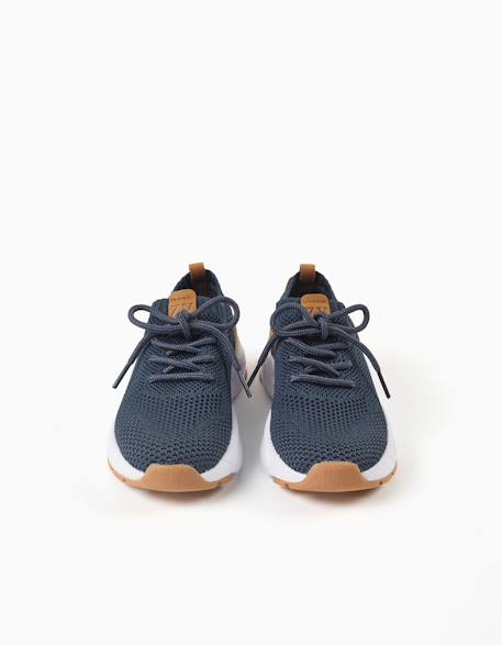 Baskets flyknit à lacets Bleu foncé 2 - vertbaudet enfant 