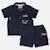 Ensemble chemiser et short  bébé   garçon imprimé  col chemise Gris+Kaki+Marine 15 - vertbaudet enfant 