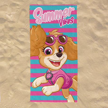 Serviette de plage stella pat patrouille polyester Rose 2 - vertbaudet enfant 