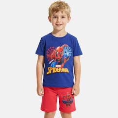 Ensemble garçon t-shirt manches courtes et short spider-man  - vertbaudet enfant