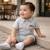 Ensemble chemiser et short  bébé   garçon imprimé  col chemise Gris+Kaki+Marine 2 - vertbaudet enfant 