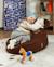 Pouf poire ours chambre enfant - fauteuil comfortable en teddy Biscuit+Cream white+Guava+Maple+Matcha+Warm hazel 30 - vertbaudet enfant 