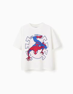 Garçon-T-shirt, polo, sous-pull-T-shirt en coton avec imprimé spider-man