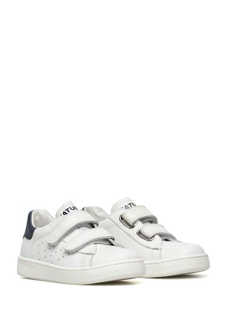 Baskets en cuir hasselt 2 vl. Blanc-bleu+Blanc-bleu-+Céleste+Marine+Marine- 7 - vertbaudet enfant 