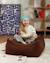 Pouf enfant ottoman carré - coussin de sol déhoussable en teddy Biscuit+Cream white+Guava+Maple+Matcha+Warm hazel 31 - vertbaudet enfant 