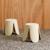 Lot de 2 tabourets empilables enfant polypropylène et bouclette texturée - niki kids Beige+Moutarde+Noir+Rose pâle+Terracotta+Vert céladon 4 - vertbaudet enfant 