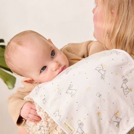 Bavoir d'épaule bébé hello baby Ecru 4 - vertbaudet enfant 