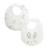 Lot de 2 bavoirs bébé hello baby Ecru 2 - vertbaudet enfant 