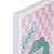 Toile imprimée avec cadre - cha cha pop Bleu+Rose 9 - vertbaudet enfant 