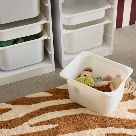 Meuble de rangement enfant 4 bacs de rangement, 41,5 x 30 x 89cm (lot de 2) Blanc+Naturel 6 - vertbaudet enfant 
