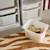 Meuble de rangement enfant 4 bacs de rangement, 41,5 x 30 x 89cm (lot de 2) Blanc+Naturel 6 - vertbaudet enfant 