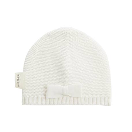 Turban bébé et chaussons en tricot hello baby Ecru 5 - vertbaudet enfant 