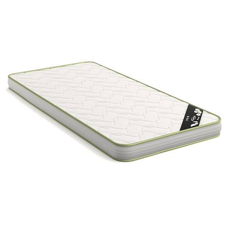 Pack lit mezzanine avec matelas bois massif aaron Blanc+Bois naturel 5 - vertbaudet enfant 