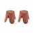 Lot de 2 tabourets empilables enfant polypropylène et bouclette texturée - niki kids Beige+Moutarde+Noir+Rose pâle+Terracotta+Vert céladon 26 - vertbaudet enfant 