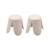 Lot de 2 tabourets empilables enfant polypropylène et bouclette texturée - niki kids Beige+Moutarde+Noir+Rose pâle+Terracotta+Vert céladon 2 - vertbaudet enfant 
