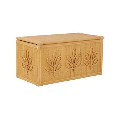 Coffre à jouets enfant bohème en rotin - 80 x 40 x 40 cm - arlo Rotin naturel 2 - vertbaudet enfant 