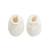 Turban bébé et chaussons en tricot hello baby Ecru 3 - vertbaudet enfant 
