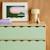 Commode enfant décor bois 3 tiroirs, pieds bois de pin - 80 x 30 x 79 cm - azur Naturel+Rose+Vert 18 - vertbaudet enfant 