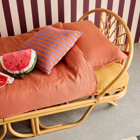 Lit enfant exotique 90 x 190 cm rotin naturel - arlo Rotin naturel 5 - vertbaudet enfant 