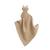 Doudou en tricot hello baby Sable 3 - vertbaudet enfant 