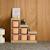 Meuble de rangement enfant escalier 6 bacs de rangement décor bois naturel - sora Pêche 1 - vertbaudet enfant 