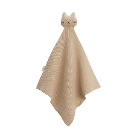 Doudou en tricot hello baby Sable 2 - vertbaudet enfant 