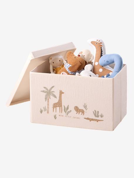 Coffre rangement jouets XL beige 4 - vertbaudet enfant 
