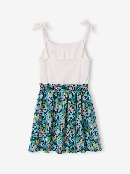 Robe filles fines bretelles marine+vieux rose 2 - vertbaudet enfant 