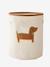 Panier rangement motif chien sherpa beige 3 - vertbaudet enfant 